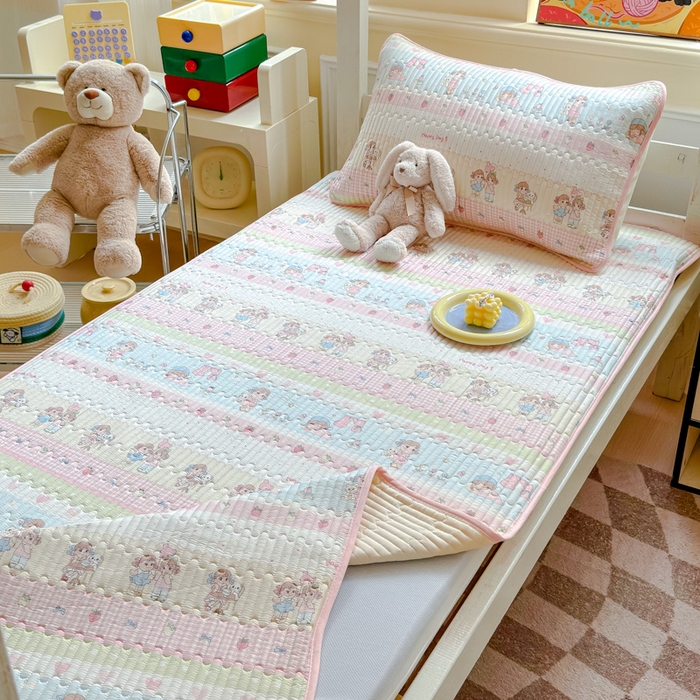 91家纺网 家纺一手货源 找家纺 金丝鸟家纺 2025新款全棉软床垫床褥床盖 集美卧室