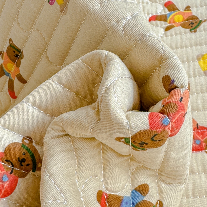 91家纺网 家纺一手货源 找家纺 金丝鸟家纺 2025新款全棉软床垫床褥床盖 开心派对