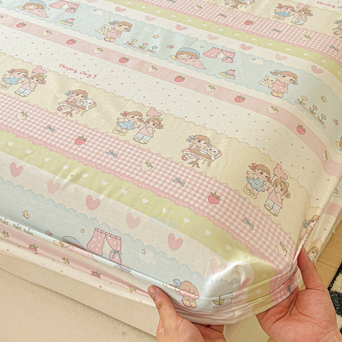 91家纺网 家纺一手货源 找家纺 金丝鸟家纺 2025新款全棉斜纹单床笠 床笠单件 集美卧室