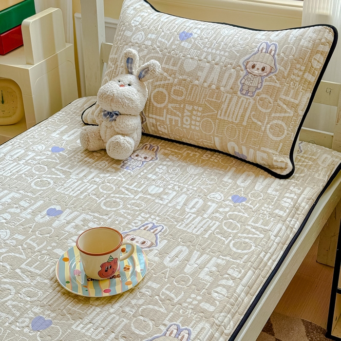 91家纺网 家纺一手货源 找家纺 金丝鸟家纺 2025新款全棉软床垫床褥床盖 拉布兔兔