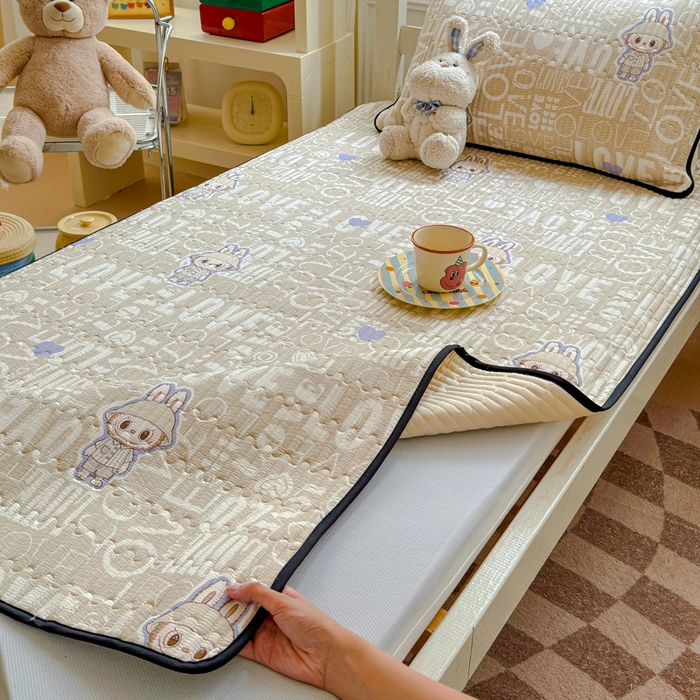 91家纺网 家纺一手货源 找家纺 金丝鸟家纺 2025新款全棉软床垫床褥床盖 拉布兔兔