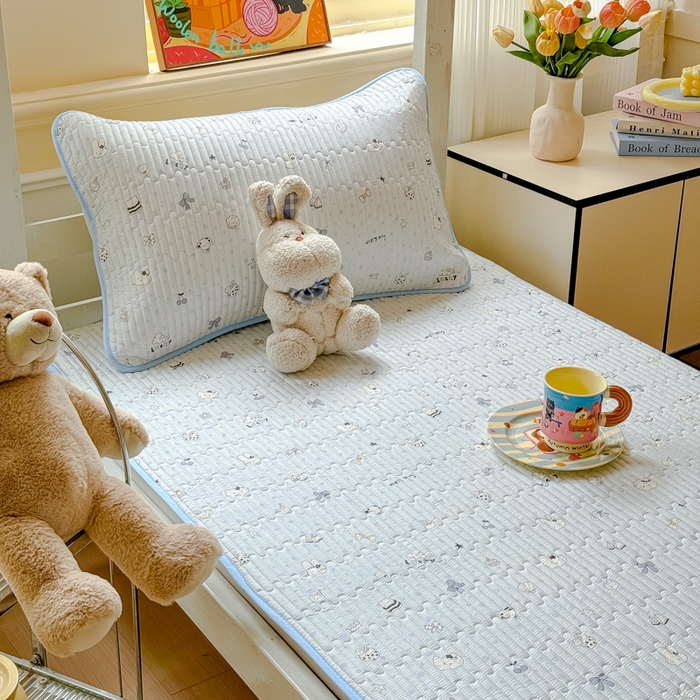 91家纺网 家纺一手货源 找家纺 金丝鸟家纺 2025新款全棉软床垫床褥床盖 路灯影院