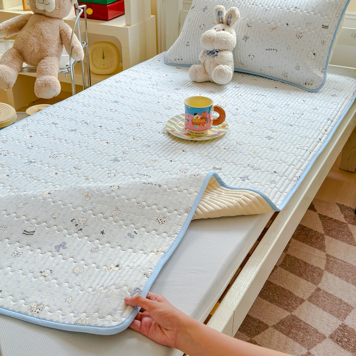 91家纺网 家纺一手货源 找家纺 金丝鸟家纺 2025新款全棉软床垫床褥床盖 路灯影院