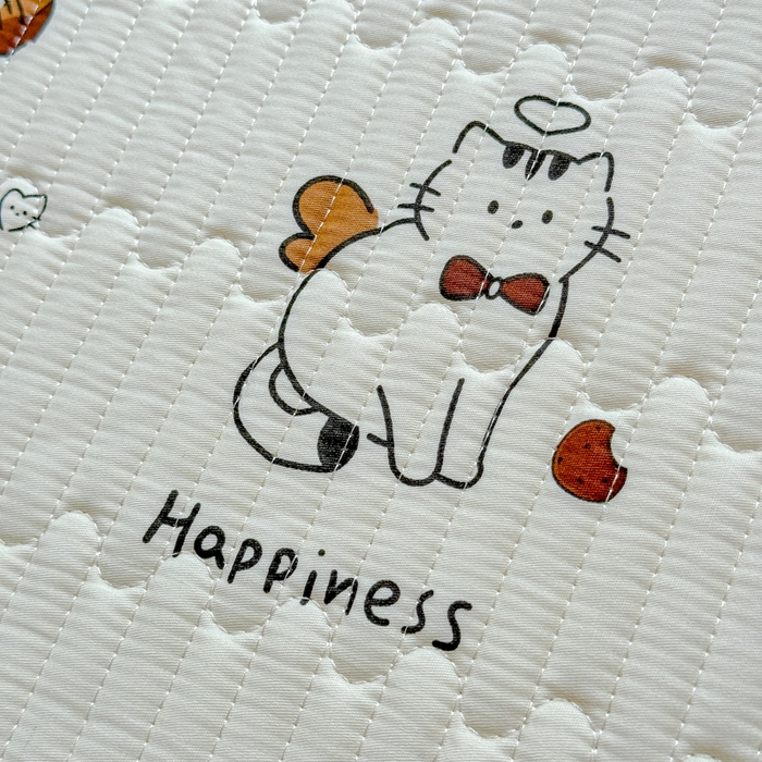 91家纺网 家纺一手货源 找家纺 金丝鸟家纺 2025新款全棉软床垫床褥床盖 毛线物语