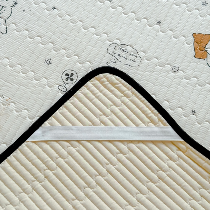 91家纺网 家纺一手货源 找家纺 金丝鸟家纺 2025新款全棉软床垫床褥床盖 毛线物语