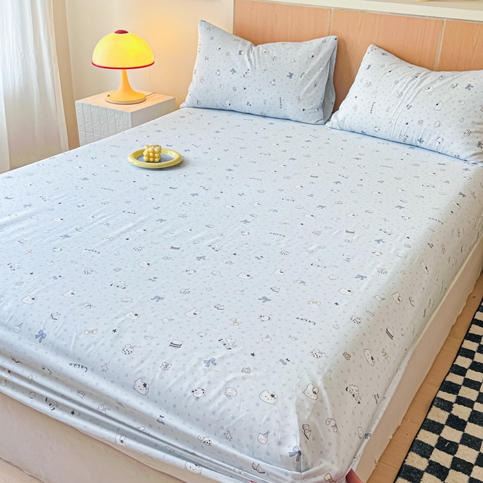 91家纺网 家纺一手货源 找家纺 金丝鸟家纺 2025新款全棉斜纹单床笠 床笠单件 路灯影院