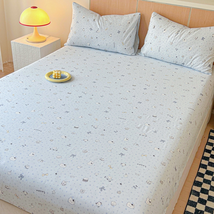 91家纺网 家纺一手货源 找家纺 金丝鸟家纺 2025新款全棉斜纹单床笠 床笠单件 路灯影院