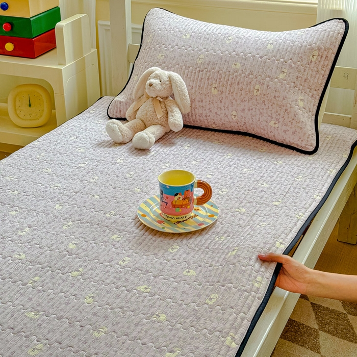 金丝鸟家纺 2025新款全棉软床垫床褥床盖 摩伊