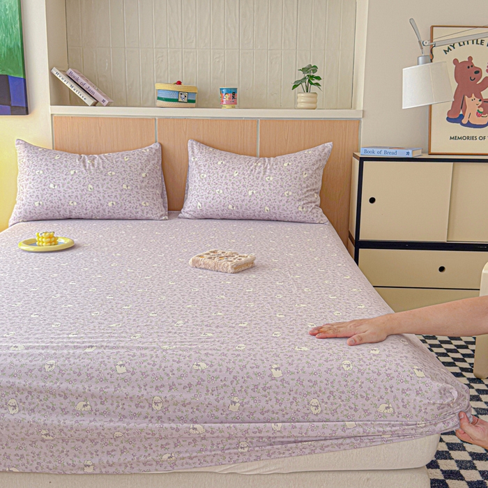 91家纺网 家纺一手货源 找家纺 金丝鸟家纺 2025新款全棉斜纹单床笠 床笠单件 摩伊