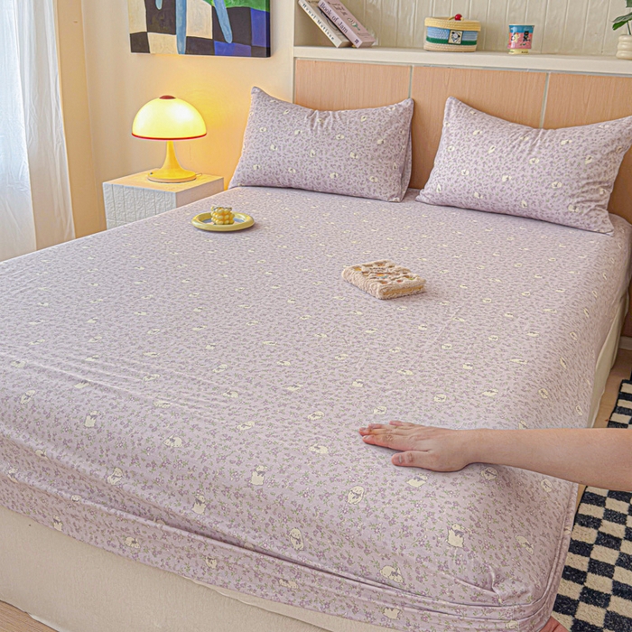 91家纺网 家纺一手货源 找家纺 金丝鸟家纺 2025新款全棉斜纹单床笠 床笠单件 摩伊