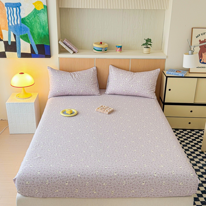 91家纺网 家纺一手货源 找家纺 金丝鸟家纺 2025新款全棉斜纹单床笠 床笠单件 摩伊