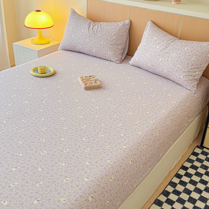 91家纺网 家纺一手货源 找家纺 金丝鸟家纺 2025新款全棉斜纹单床笠 床笠单件 摩伊