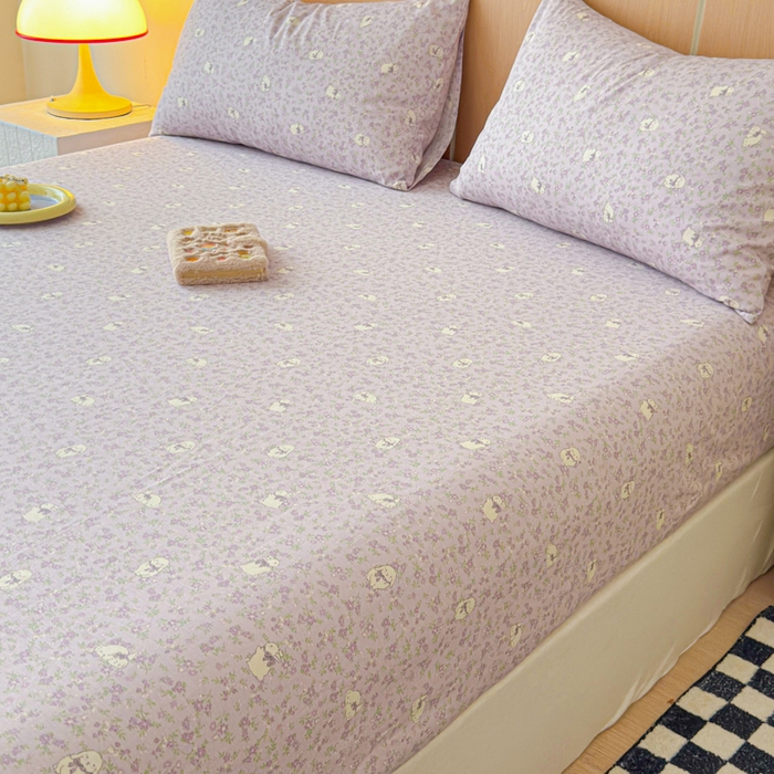 91家纺网 家纺一手货源 找家纺 金丝鸟家纺 2025新款全棉斜纹单床笠 床笠单件 摩伊