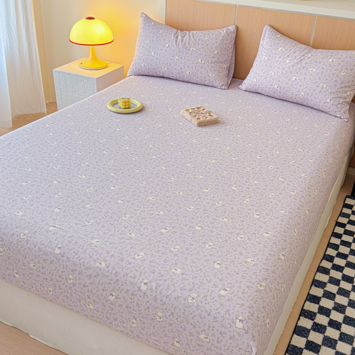 91家纺网 家纺一手货源 找家纺 金丝鸟家纺 2025新款全棉斜纹单床笠 床笠单件 摩伊