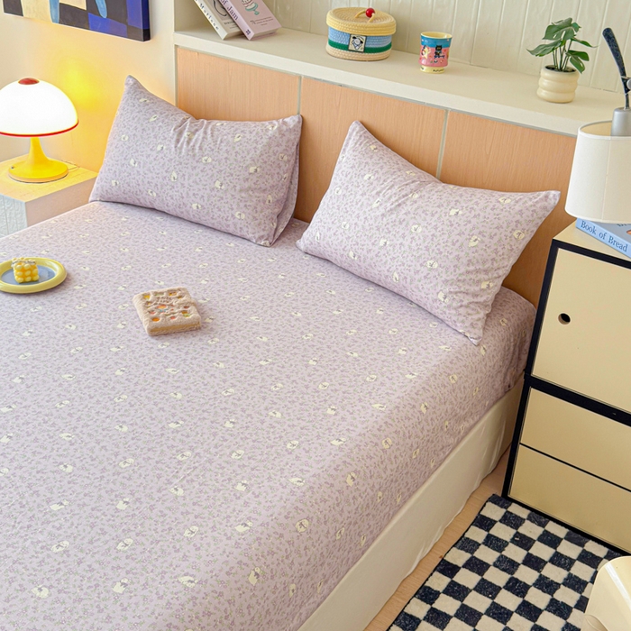 91家纺网 家纺一手货源 找家纺 金丝鸟家纺 2025新款全棉斜纹单床笠 床笠单件 摩伊