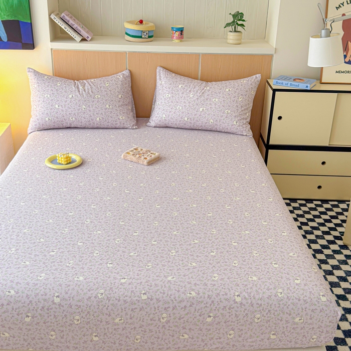 91家纺网 家纺一手货源 找家纺 金丝鸟家纺 2025新款全棉斜纹单床笠 床笠单件 摩伊