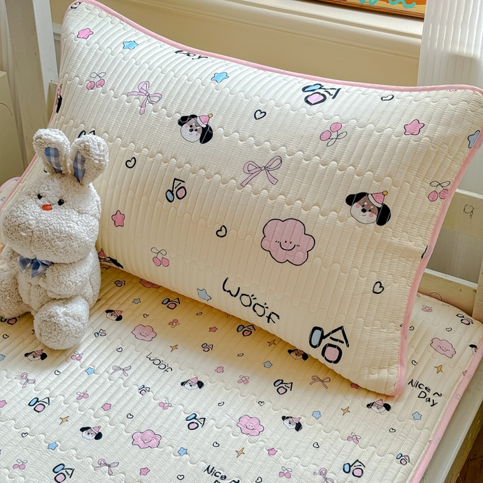 91家纺网 家纺一手货源 找家纺 金丝鸟家纺 2025新款全棉软床垫床褥床盖 甜汪云趣