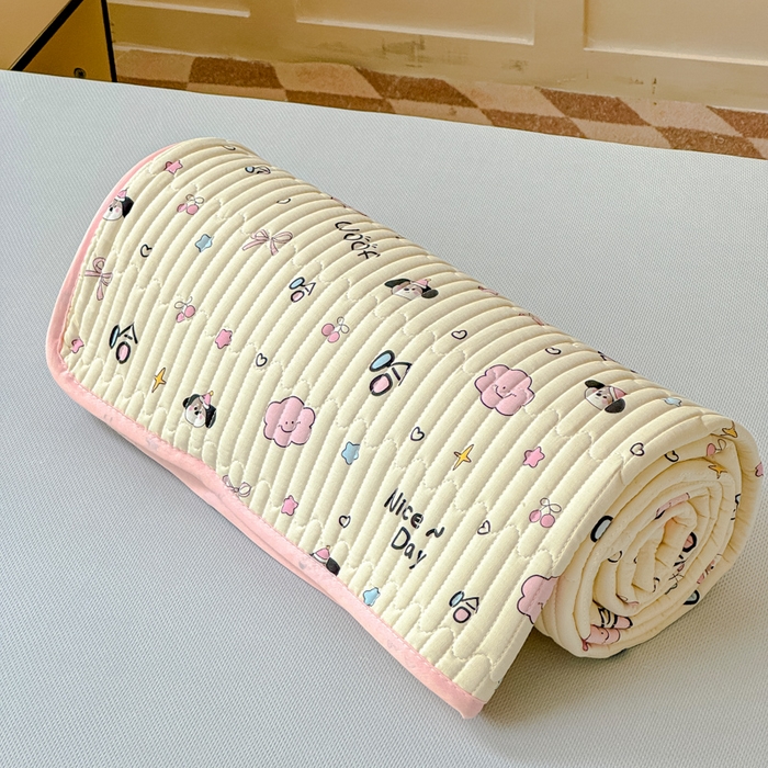 91家纺网 家纺一手货源 找家纺 金丝鸟家纺 2025新款全棉软床垫床褥床盖 甜汪云趣