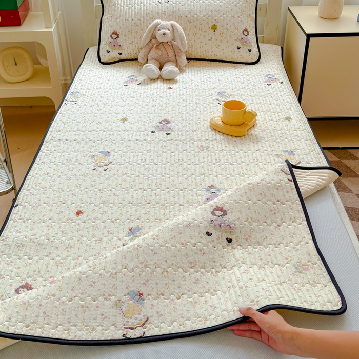 91家纺网 家纺一手货源 找家纺 金丝鸟家纺 2025新款全棉软床垫床褥床盖 星轨漫步