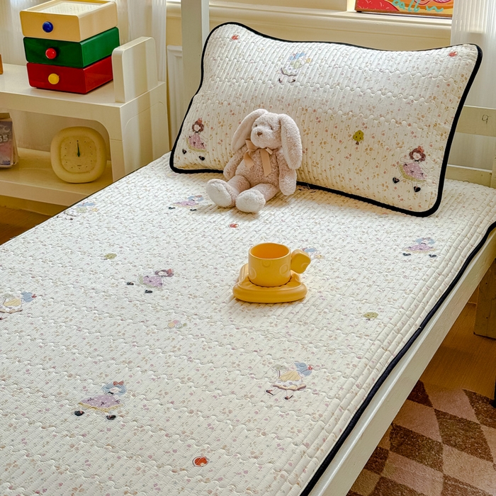 91家纺网 家纺一手货源 找家纺 金丝鸟家纺 2025新款全棉软床垫床褥床盖 星轨漫步