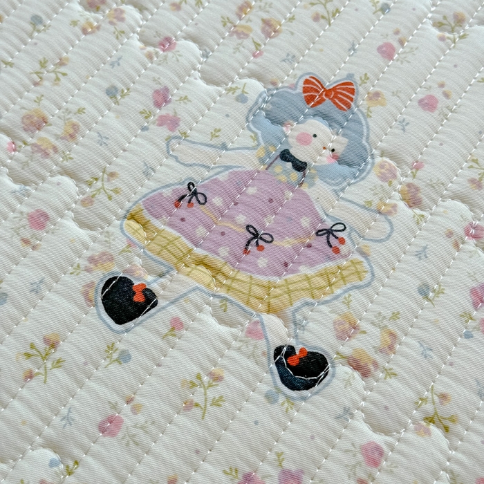 91家纺网 家纺一手货源 找家纺 金丝鸟家纺 2025新款全棉软床垫床褥床盖 星轨漫步