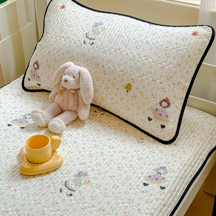 91家纺网 家纺一手货源 找家纺 金丝鸟家纺 2025新款全棉软床垫床褥床盖 星轨漫步