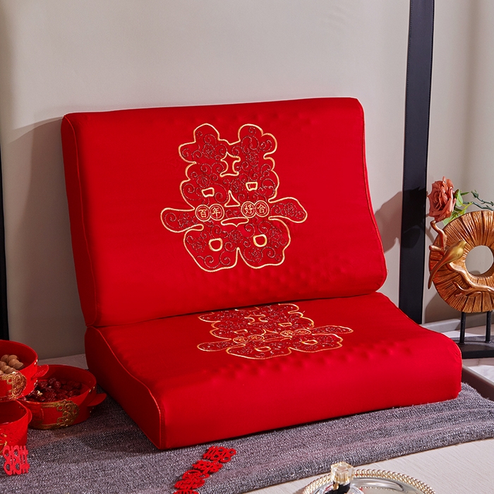 91家纺网 家纺一手货源 找家纺 （总）四川牛皮席 2025新款全棉纯棉刺绣莫代尔婚庆乳胶枕枕头枕芯