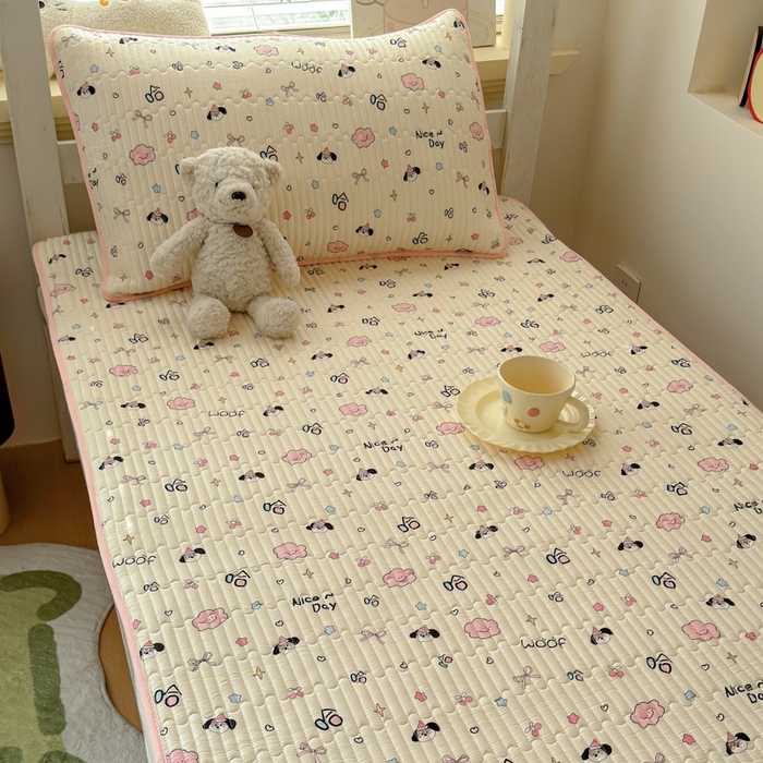 91家纺网 家纺一手货源 找家纺 （总）金丝鸟家纺 2025新款全棉双层纱软床垫床褥床盖