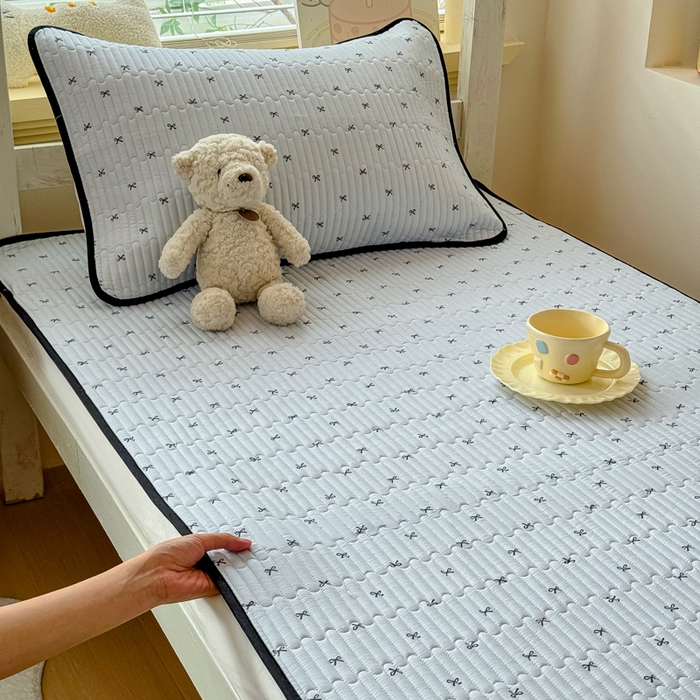 91家纺网 家纺一手货源 找家纺 （总）金丝鸟家纺 2025新款全棉双层纱软床垫床褥床盖