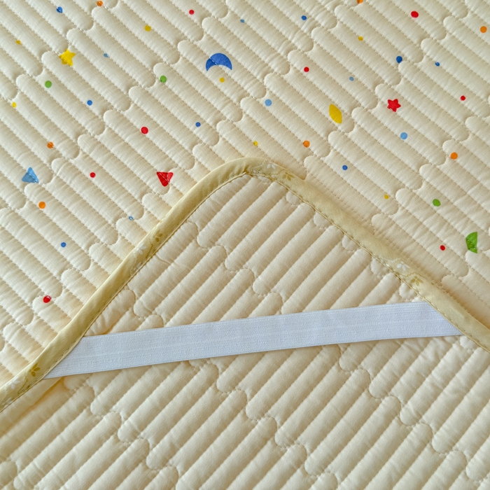 91家纺网 家纺一手货源 找家纺 金丝鸟家纺 2025新款全棉双层纱软床垫床褥床盖 奶酪派