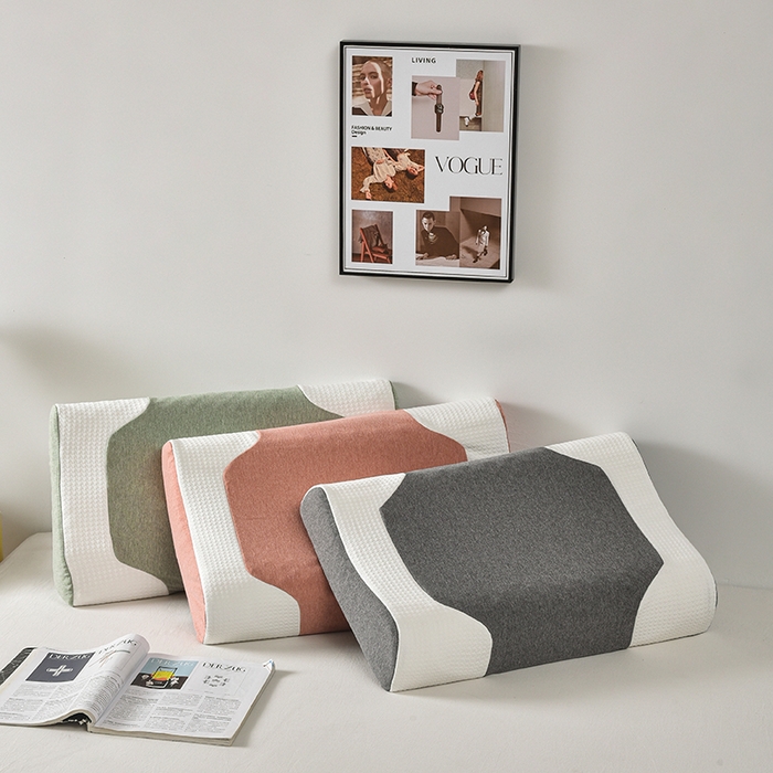 91家纺网 家纺一手货源 找家纺 （总）四川牛皮席 2025新款全棉纯棉拼接乳胶枕 枕头枕芯