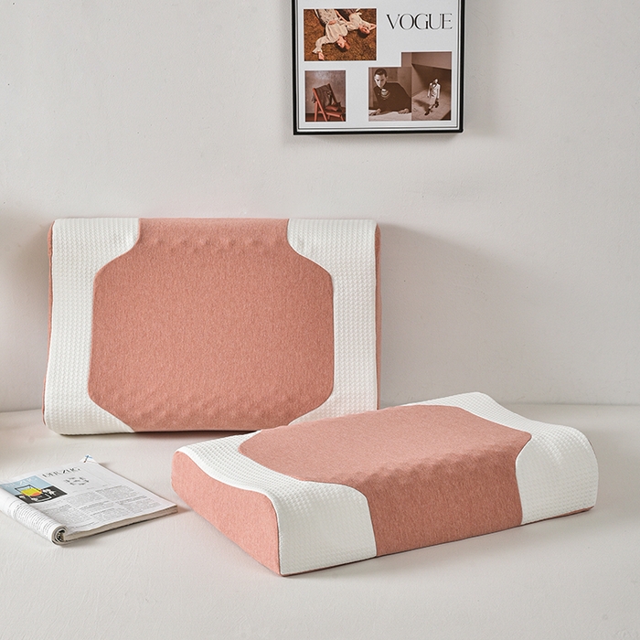 91家纺网 家纺一手货源 找家纺 （总）四川牛皮席 2025新款全棉纯棉拼接乳胶枕 枕头枕芯