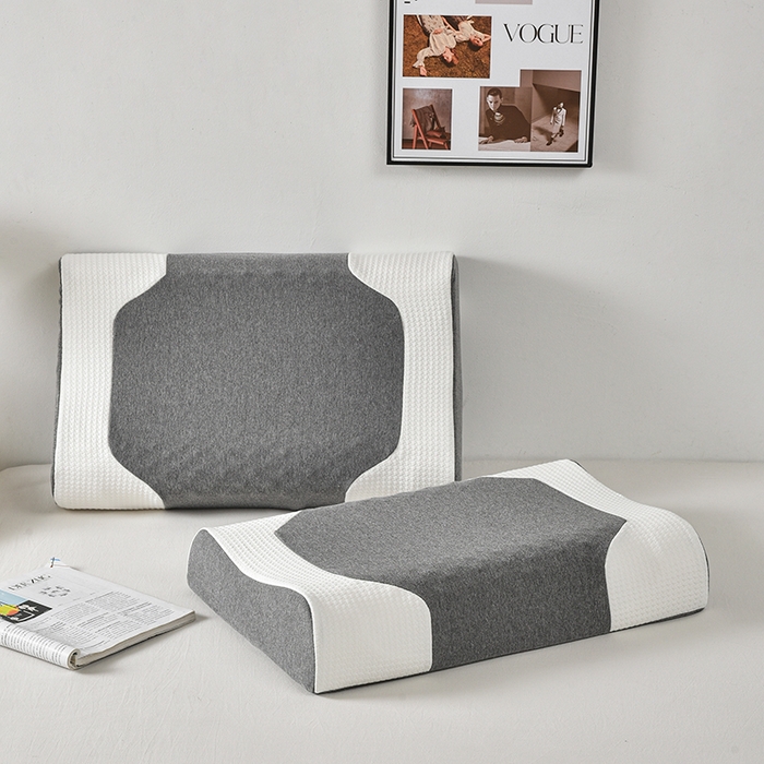 91家纺网 家纺一手货源 找家纺 （总）四川牛皮席 2025新款全棉纯棉拼接乳胶枕 枕头枕芯