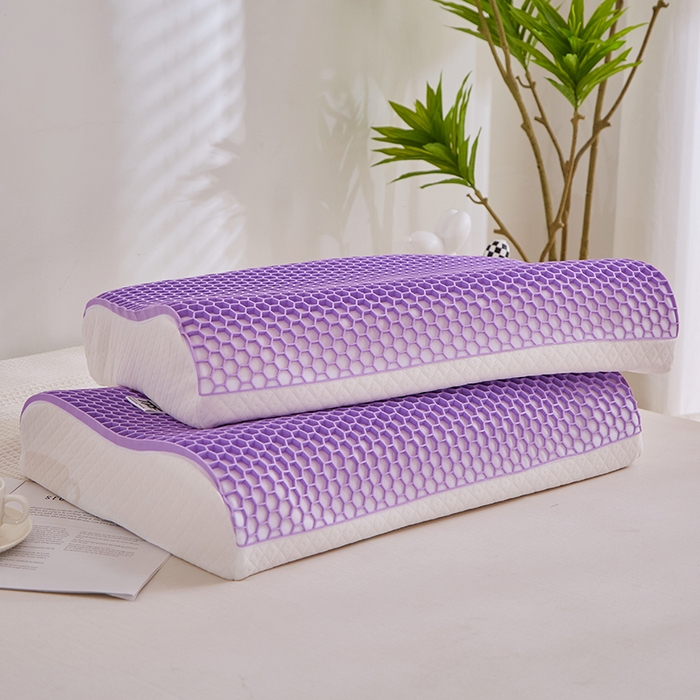 91家纺网 家纺一手货源 找家纺 （总）四川牛皮席 2025新品3D蜂窝睡眠黑科技 施压护颈椎 透气可水洗 高弹TEP果胶枕枕头枕芯