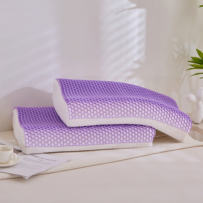 91家纺网 家纺一手货源 找家纺 （总）四川牛皮席 2025新品3D蜂窝睡眠黑科技 施压护颈椎 透气可水洗 高弹TEP果胶枕枕头枕芯