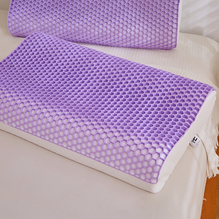 91家纺网 家纺一手货源 找家纺 （总）四川牛皮席 2025新品3D蜂窝睡眠黑科技 施压护颈椎 透气可水洗 高弹TEP果胶枕枕头枕芯