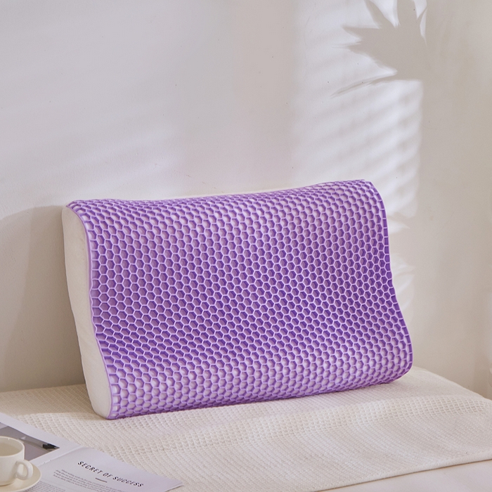 91家纺网 家纺一手货源 找家纺 （总）四川牛皮席 2025新品3D蜂窝睡眠黑科技 施压护颈椎 透气可水洗 高弹TEP果胶枕枕头枕芯