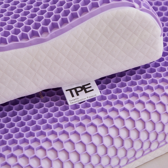 91家纺网 家纺一手货源 找家纺 （总）四川牛皮席 2025新品3D蜂窝睡眠黑科技 施压护颈椎 透气可水洗 高弹TEP果胶枕枕头枕芯