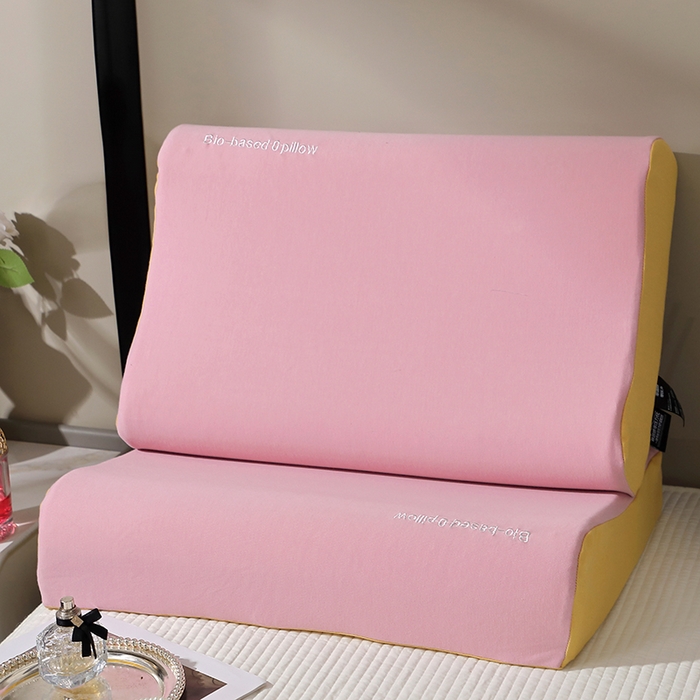 91家纺网 家纺一手货源 找家纺 （总）四川牛皮席 2025新款云朵护颈记忆棉零压力枕-曲线款 枕头枕芯