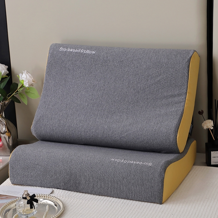 91家纺网 家纺一手货源 找家纺 （总）四川牛皮席 2025新款云朵护颈记忆棉零压力枕-曲线款 枕头枕芯