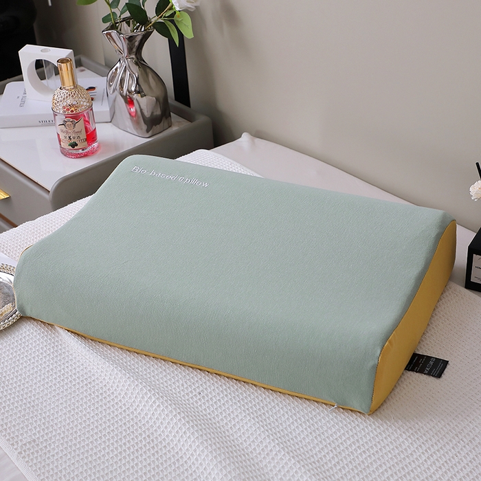 91家纺网 家纺一手货源 找家纺 （总）四川牛皮席 2025新款云朵护颈记忆棉零压力枕-曲线款 枕头枕芯