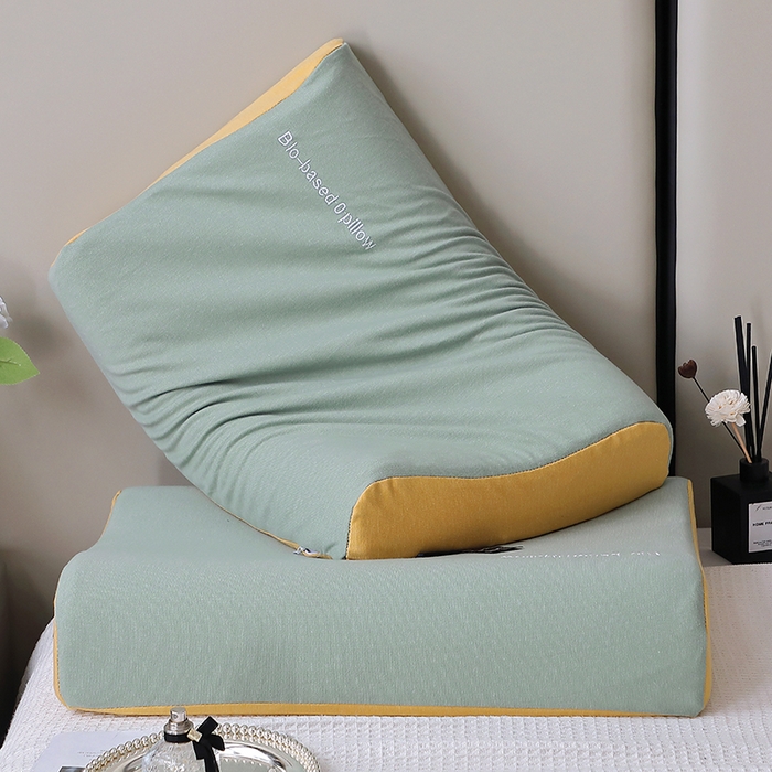 91家纺网 家纺一手货源 找家纺 （总）四川牛皮席 2025新款云朵护颈记忆棉零压力枕-曲线款 枕头枕芯