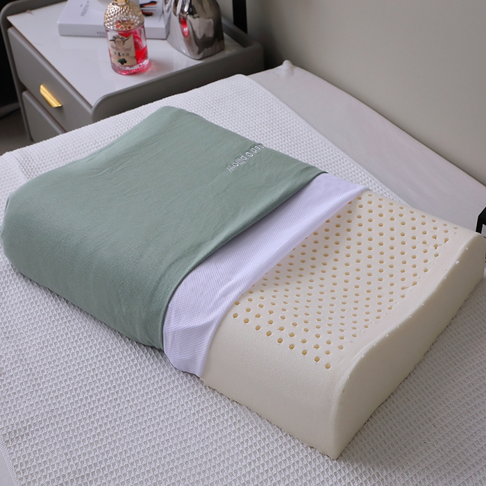 91家纺网 家纺一手货源 找家纺 （总）四川牛皮席 2025新款云朵护颈记忆棉零压力枕-曲线款 枕头枕芯