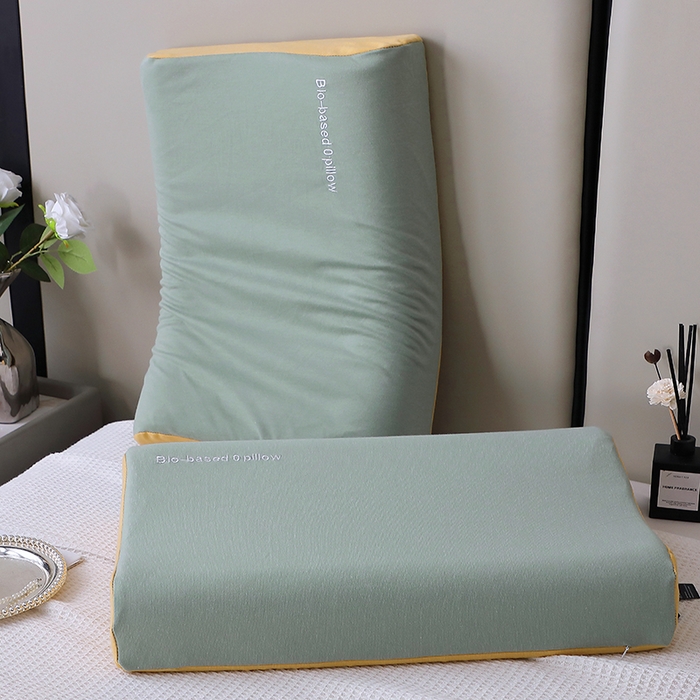 91家纺网 家纺一手货源 找家纺 （总）四川牛皮席 2025新款云朵护颈记忆棉零压力枕-曲线款 枕头枕芯