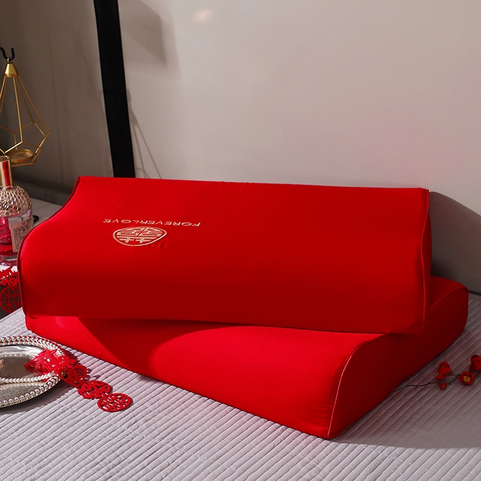 91家纺网 家纺一手货源 找家纺 （总）四川牛皮席 2025新款双喜临门全棉纯棉乳胶枕头枕芯