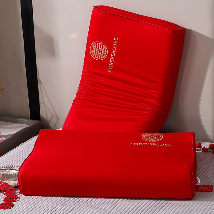 （总）四川牛皮席 2025新款双喜临门全棉纯棉乳胶枕头枕芯