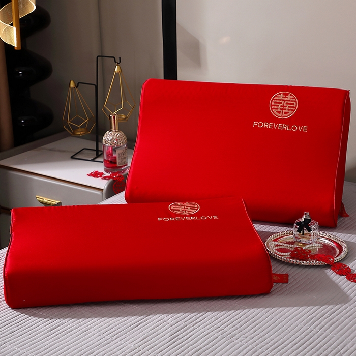 91家纺网 家纺一手货源 找家纺 （总）四川牛皮席 2025新款双喜临门全棉纯棉乳胶枕头枕芯