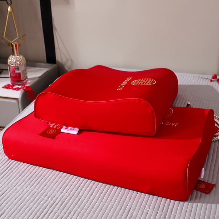 91家纺网 家纺一手货源 找家纺 （总）四川牛皮席 2025新款双喜临门全棉纯棉乳胶枕头枕芯