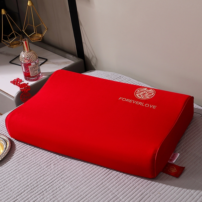 91家纺网 家纺一手货源 找家纺 （总）四川牛皮席 2025新款双喜临门全棉纯棉乳胶枕头枕芯