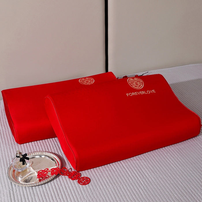 91家纺网 家纺一手货源 找家纺 （总）四川牛皮席 2025新款双喜临门全棉纯棉乳胶枕头枕芯